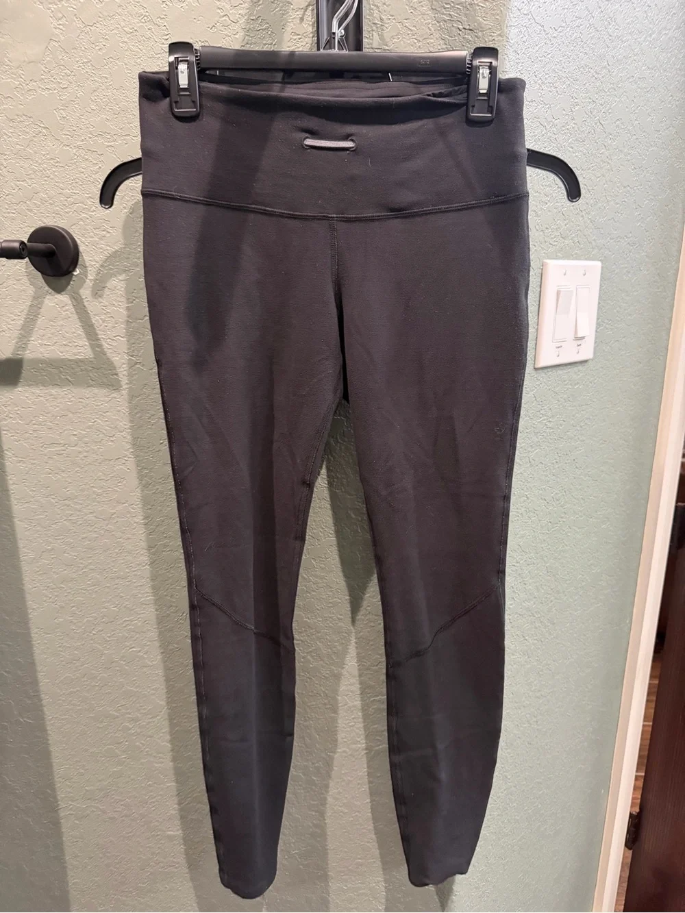 Vintage Women's High-Waist Black lululemon Leggings, full length, sz 8